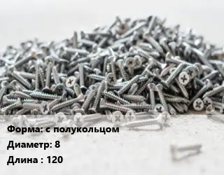 Шуруп с полукольцом 8х120